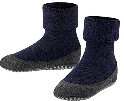 FALKE Stoppersocken Cosyshoe K Hp Wolle rutschhemmende Noppen 1 Paar, Blau Dark Blue 6680, 29-30