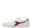 Diadora Unisex Game L Low Waxed Sneaker, Weiß/Rot, 37 EU