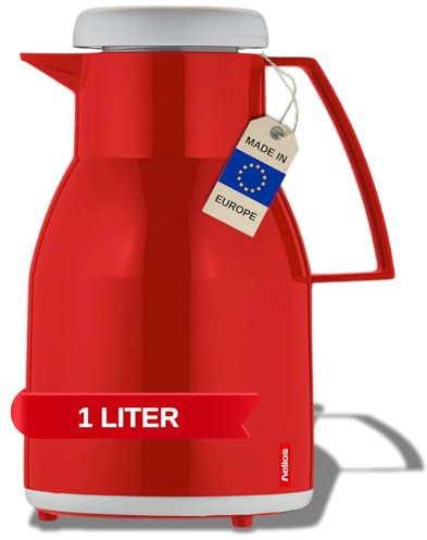 Helios 2056028 Wash Pichet Isotherme Plastique Rouge 1 L