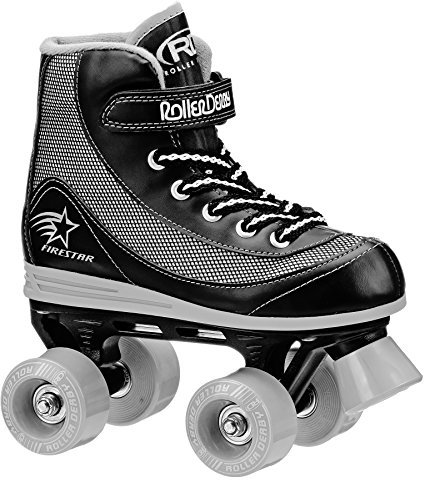 Roller Derby FireStar Youth Boy's Roller Skate Black/Gray Size 1