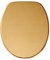 Sanilo Glitzer WC Sitz ohne Absenkautomatik, hochwertiger Toilettendeckel, einfache Montage, stabile Scharniere, Glitzer Gold