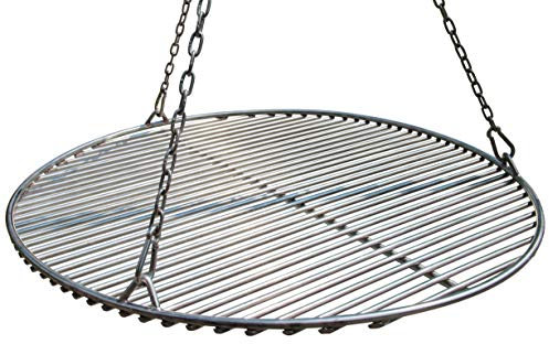 VEIKIN DESIGN Edelstahl Grillrost Rund Ø 100 cm, Profi Grillrost für Schwenkgrill, Massive Ausführung, Gastronomie Grillrost, Handarbeit aus Deutschland