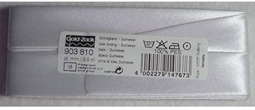 Prym 903810 snedband hertiginna, 40/20 mm, 3,5 m, vit, 100% PES, falsning