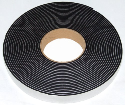 Neoprene Sponge Rubber self Adhesive Strip 25mm Wide x 3mm Thick x 10m Long - Weather, Noise Seal