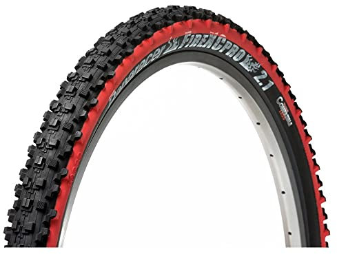 Panaracer Fire XC Wired MTB Reifen, schwarz/rot, 26 x 2.1-Inch