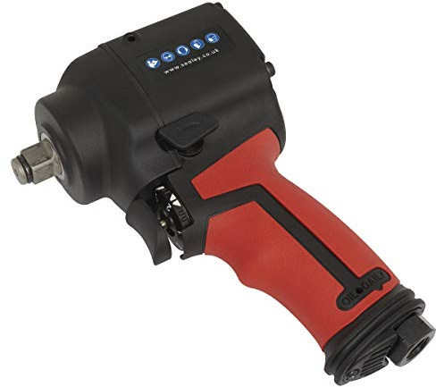 Sealey Sa6002S Air Impact Wrench 1/2In Sq Drive Stubby Twin Hammer