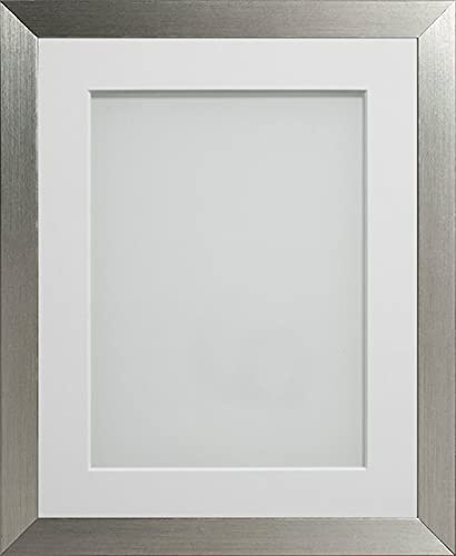 Frame Company Simpson Silver A4 Frame with White Mount for 10x6
