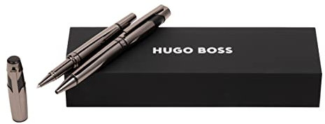 HUGO BOSS Stifte-Set Chevron Gun HPBR252D (Kugelschreiber & Tintenroller) | Geschenkbox