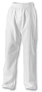 Playwell Taekwondo vita 100 % bomullsbyxor