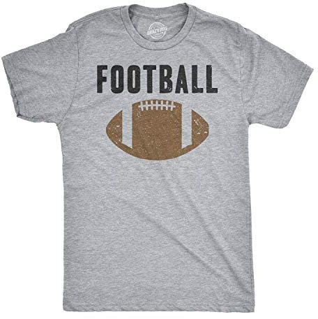 Mens Vintage Football Fantasy Game Day Gift Funny Vintage Graphic Tee for Dad Funny T Shirts Football Apparel for Men Cool Vintage Short Sleeve Novelty Light Grey 3XL