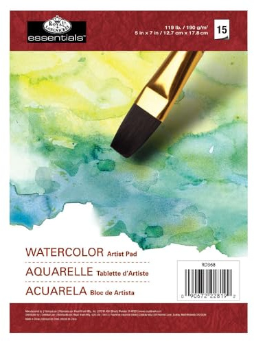 Royal Brush Essentials Watercolor Artist Paper Pad 5X7-15 sheets