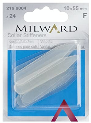 Milward Kragenstäbchen,transparent, 2199004, Farbe:transparent, Hartkurzwaren, OneSize
