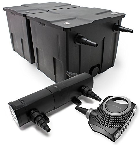 Kit filtración de estanque Bio Filtro 60000l clarificador UVC 36 W 115 W bomba de bajo consumo tipo