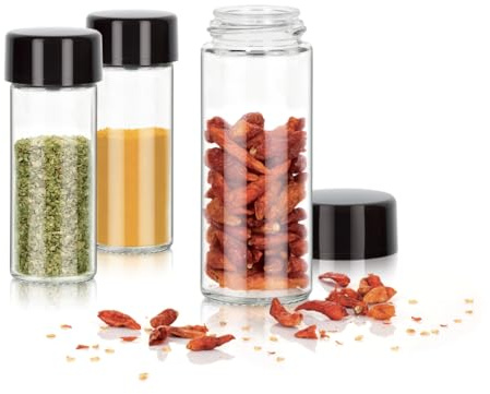 Tescoma Barattoli per spezie, antracite 3 pezzi stagione, colori assortiti