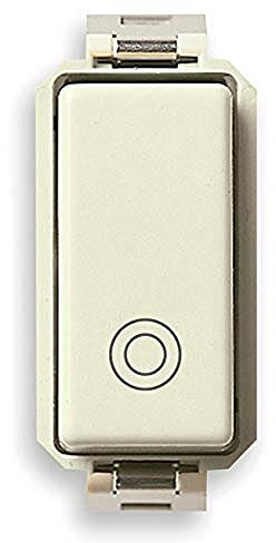 Vimar 0R08235 8000 Interruttore a pulsante 1P NO 10A 250 V, generico, dimensione 2,2x5.01x3,5 cm, bianco