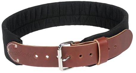 Occidental Leather 3 Leather & Nylon Tool Belt - Medium - 3” Wide Padded with Steel Roller Buckle - Made in USA