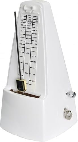 Steinbach Metronom mit Glocke mechanisch weiss