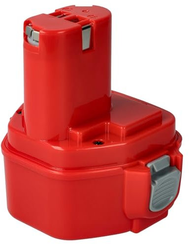 vhbw Batteria compatibile con Makita 6227D, 6227DW, 6227DWBE, 6227DWE, 6227DWLE, 6270D, 6270DWAE, 6270DWALE attrezzi da lavoro (3000mAh NiMH 12V)