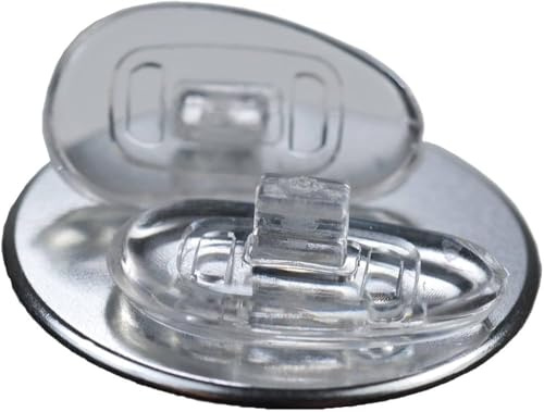 Plaquettes De Nez en Silicone De Première Qualité Forme D-À Clipser | 15 Mm /0. 6 '' |3 Paires| 3 Coussinets Droit Et 3 Coussinets Gauches | pour Lunettes Accessoires Et Lunettes De Vue