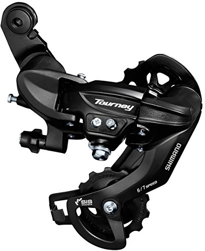 Shimano Tourney TY300 - Desviador Trasero de 6/7 velocidades con Colgador de Garra de deserción