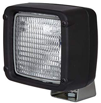 HELLA 1Ga 007 506-001 Halogène-Projecteur De Travail - Ultra Beam - 24/12V - Montage En Saillie/Vissé - Debout/Support De Montage Pivotant - Éclairage Du Champs Proche - Fiche: Amp