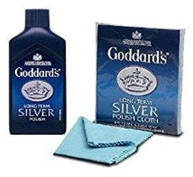Goddards Polishing Kit Long Term Silver Polish Cloth and Silver Polish Cleaner JEWELLERY