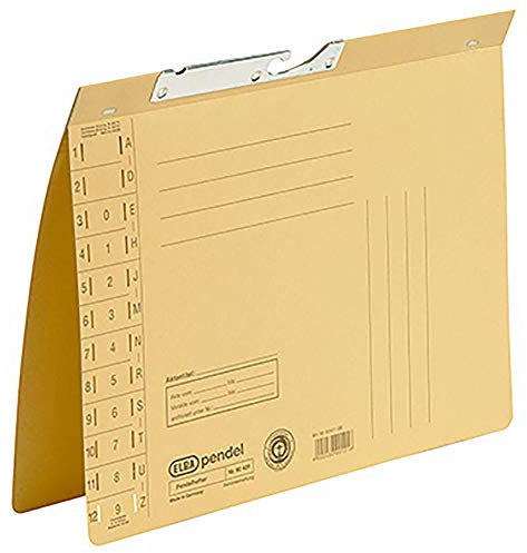 ELBA Pendelhefter, DIN A4, Manilakarton, 320 g/qm, gelb