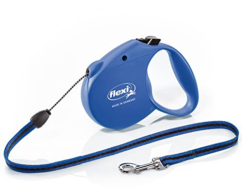 Flexi Basic Standard Cord Blue Small 5 m infällbar hundlök/bly för hundar upp till 12 kg/26 kg