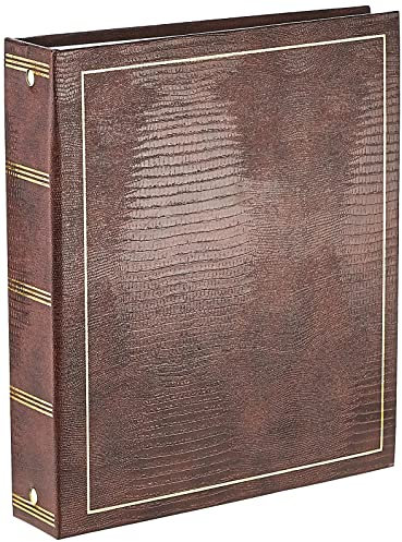 Pioneer Photo Albums Album Fotografico Magnetico Autoadesivo a 3 Anelli, 100 Pagine (50 Fogli), Marrone