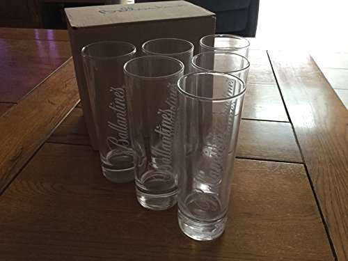 Ballantines Lot de 6 Verres Long Tube