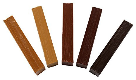 SN-TEC Weichwachs Sortiment für Nussbaum und Teak (Set mit 5 Stangen)