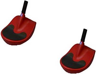 Unbekannt 2 Stück AlpenGaudi Zipfel Kunststoffunststoffrodel AlpenZipfel,rot, 57cm Bob Rodel Zipfelbob bis 100Kg belastbar