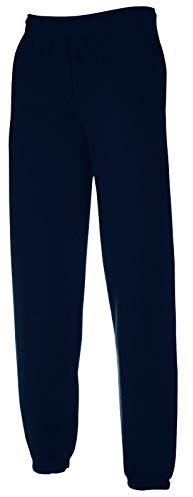 Fruit of the Loom Pantalon de jogging classique à élastiques au niveau des chevilles - Bleu - Large