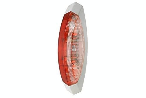 HELLA Feu d'encombrement - Halogène - 12V - Montage en saillie - ECE - Couleur du voyant: transparent/rouge - Montage en saillie latéral - 2XS 008 479-081