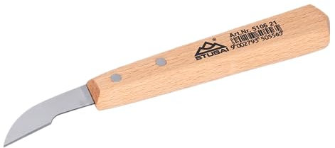 Stubai 510621 Coltello per Scultori, Curvato