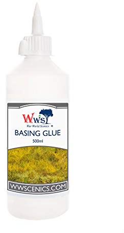War World Scenics Colla Base per Erba Statica Flacone da 500ml - Modellismo Wargame Terrain Diorami