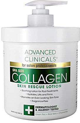Advanced Clinicals Collagen Skin Rescue Lotion By , 454 G (Lot De 1)