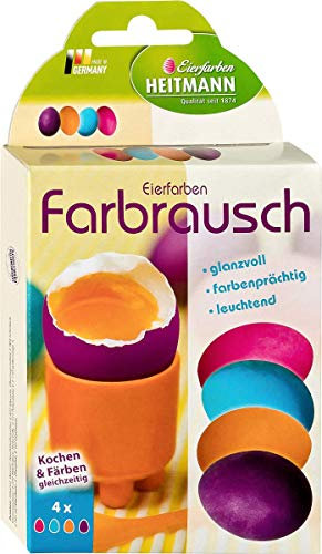Heitmann Eierfarben Farbrausch - Kochen und Färben gleichzeitig - 4 flüssige Farben - Ostereier bemalen, Ostereierfarbe