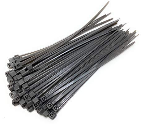 Juego Bridas de Plastico para Cables 4,8mm x 200mm / Plata / 50 Piezas