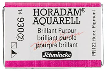 Schmincke – HORADAM® AQUARELL - feinste Künstler-Aquarellfarben, 930 Brillant Purpur, 14 930 043, 1/1 Näpfchen