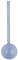 Riess, 0309-006, Louche 9, CLASSIC - BUNT/PASTELL, Couleur bleu pastel, Diamètre 9 cm, Hauteur 8 cm, émail