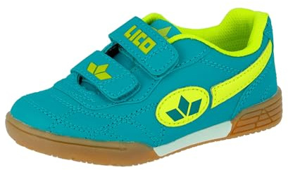 Lico 360424 Unisex Niños Zapatillas de Deporte Interior, Azul (Petroleo/Lemon Petroleo/Lemon), 25 EU
