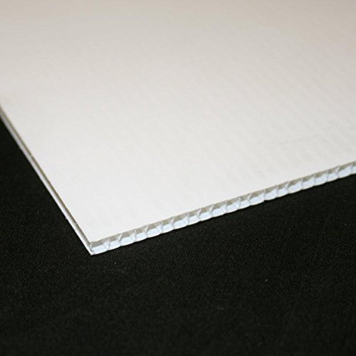 4mm White Correx Fluted Board 685 x 660 Correx Sheet Corrugated Plastic Sign