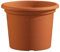 Lhicum Geo Pot à plantes en plastique Rond 30cm x 23cm Terre cuite