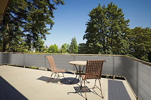 Floracord Balkonumrandung HDPE 0,90 x 5 m, grau