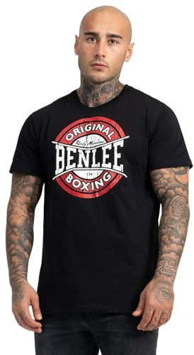 BENLEE Rocky Marciano Herren T-Shirt Trägerhemd Boxing Logo, schwarz, L, 190207