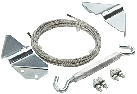National Hardware N192-211 Anti-Sag Gate Kit for Exterior Use with WeatherGuard Protection, Heavy-Gauge Steel Construction, Zinc-Plated Finish, 7.5 Ft Diagonal Bracing