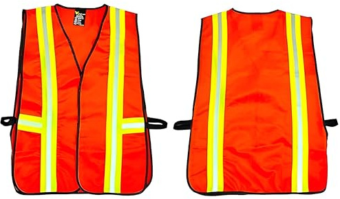 G & F Products High Visibility Safety Vest – Reflective Work Vest with Multi-Function Pockets, Zipper & Velcro Closure, Breathable, ANSI Compliant for Construction, Traffic, Security & Surveying