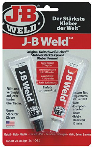 JB Weld Das Original, stahlverstärkter 2-Komponenten Epoxid-Kleber, universell einsetzbar, 8265-DEU
