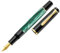 Pelikan Classic 200 Füllfederhalter, Grün-Marmoriert, M-Feder, 24K vergoldete Zierelemente